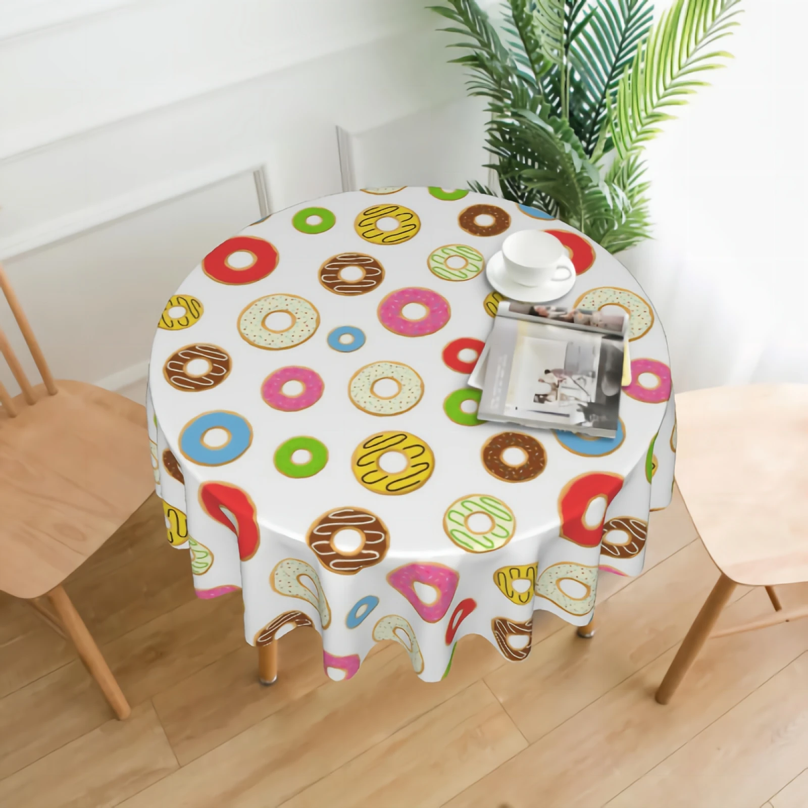 Цветная круглая скатерть в виде пончиков, скатерть для кексов, скатерть для стола, водонепроницаемая, устойчивая к морщинам, для дома, кухни,...
Цветная круглая скатерть в виде пончиков, скатерть для кексов, скатерть для стола, водонепроницаемая, устойчивая к морщинам, для дома, кухни,...