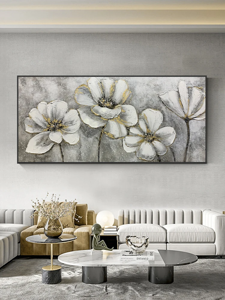 Hand-Painted Oil Painting on Canvas White Flower Artwork Wall Hanging Art Bedroom Bathroom Home Living Room Decoration No Framed
Hand-Painted Oil Painting on Canvas White Flower Artwork Wall Hanging Art Bedroom Bathroom Home Living Room Decoration No Framed