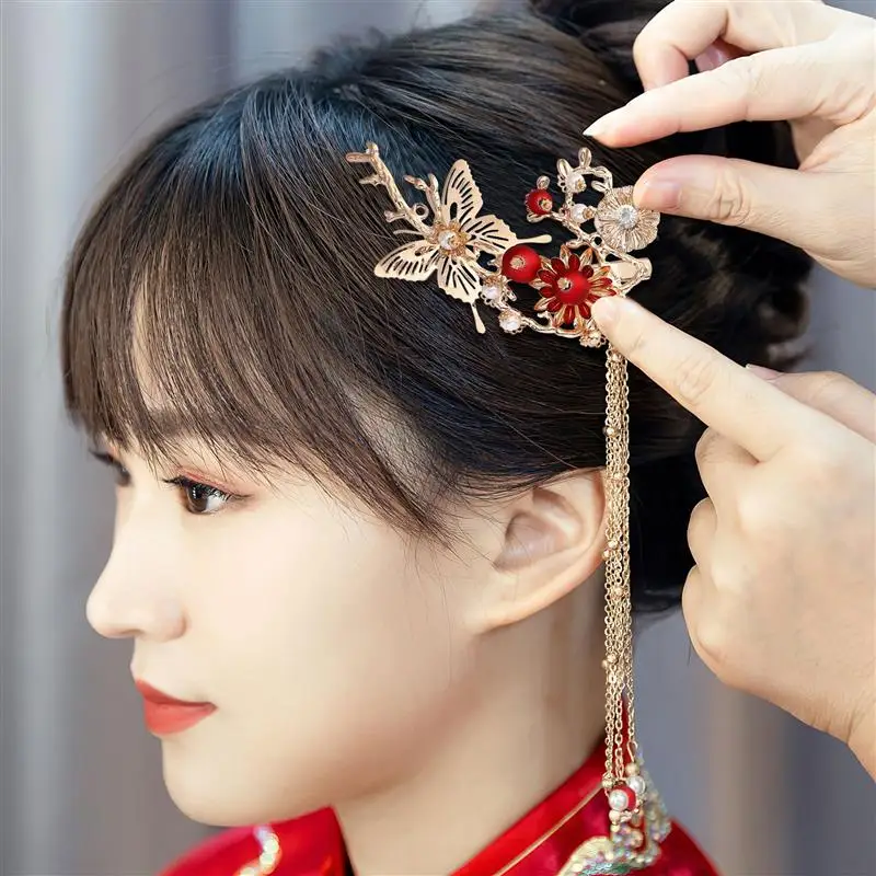 1 Pair Chinese Style Vintage Wedding Bridal Hair Accessories Hair Styling Accessories Bridal Hair Pieces Hair Jewelry Decor
1 Pair Chinese Style Vintage Wedding Bridal Hair Accessories Hair Styling Accessories Bridal Hair Pieces Hair Jewelry Decor