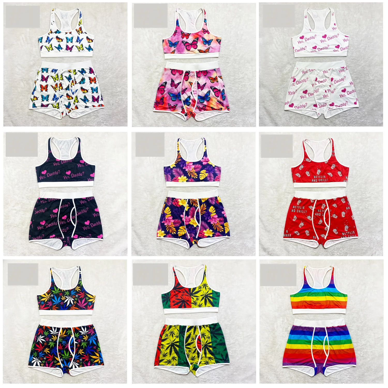 Echoine Woman's Sexy Print Yoga Workout Pants Two Piece Sleeveless Vest Tank Top and Shorts Pajama Sport Set Lounge Homewear
Echoine Woman's Sexy Print Yoga Workout Pants Two Piece Sleeveless Vest Tank Top and Shorts Pajama Sport Set Lounge Homewear