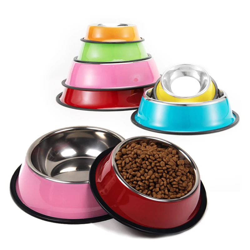 Pet Feeding Bowls Stainless Steel Non-slip Dog Bowl Durable Anti-fall Cat Puppy Feeder For Dogs Teddy Golden Retriever
Pet Feeding Bowls Stainless Steel Non-slip Dog Bowl Durable Anti-fall Cat Puppy Feeder For Dogs Teddy Golden Retriever