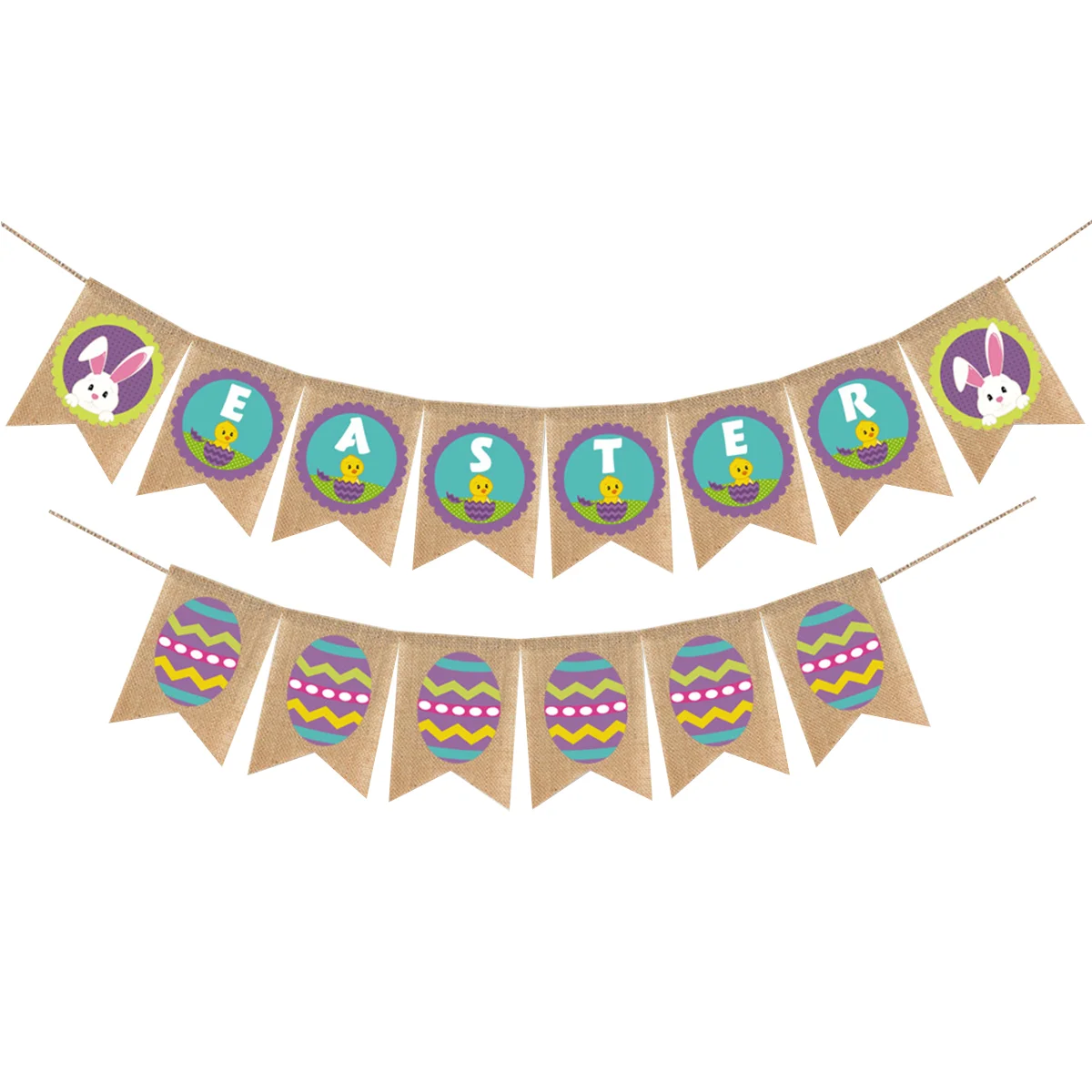 1 Set Easter Hanging Banner Festival Rabbit Streamer Easter Flag Pendant 
1 Set Easter Hanging Banner Festival Rabbit Streamer Easter Flag Pendant