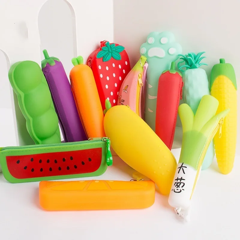 NEW 1 Pcs Lytwtw's New Cute Cartoon Kawaii Vegetables Portable Silicon Pen Pencil Bag Makeup Cosmetic Pocket School
NEW 1 Pcs Lytwtw's New Cute Cartoon Kawaii Vegetables Portable Silicon Pen Pencil Bag Makeup Cosmetic Pocket School