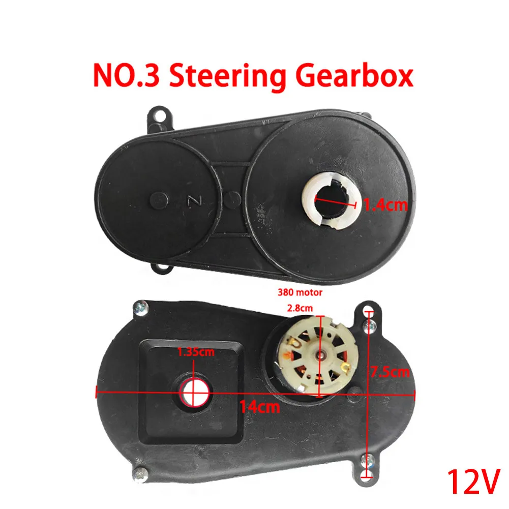 6V/12V Gear Box Electric Motor Steering Gearbox For Remote Control Steering Gearbox Children's Electric Vehicles Kids Car Parts
6V/12V Gear Box Electric Motor Steering Gearbox For Remote Control Steering Gearbox Children's Electric Vehicles Kids Car Parts