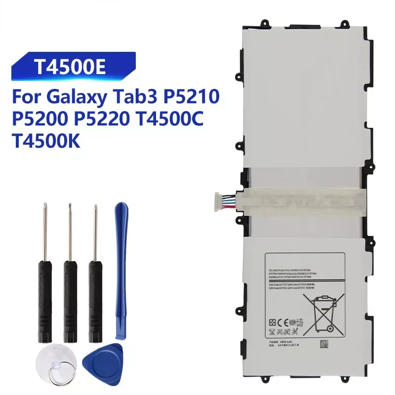 Battery for samsung Galaxy Tab3 P5200 P5220 P5210 Rechargeable Tablet Battery T4500E T4500C T4500K
Battery for samsung Galaxy Tab3 P5200 P5220 P5210 Rechargeable Tablet Battery T4500E T4500C T4500K