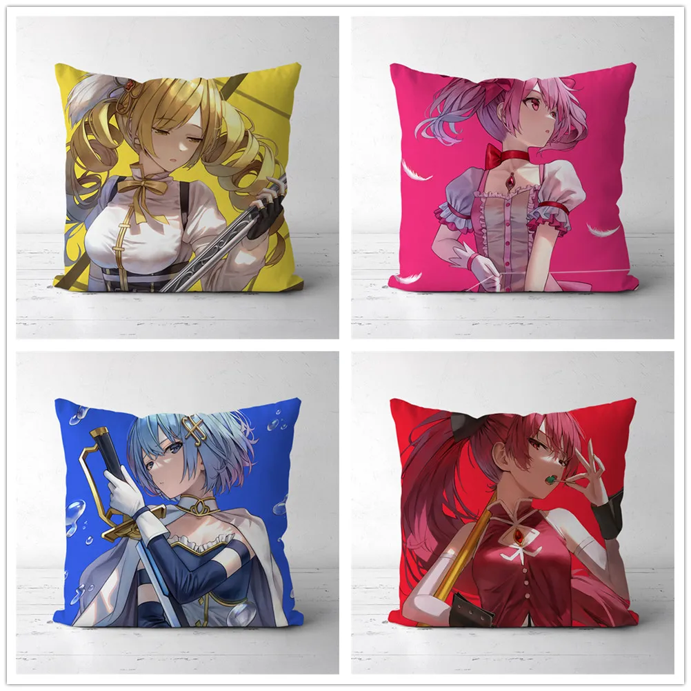 Puella Magi Madoka Magica Madoka Sayaka Kyouko Mami Two Sides Decor Pillow Cushion Case Cover
Puella Magi Madoka Magica Madoka Sayaka Kyouko Mami Two Sides Decor Pillow Cushion Case Cover