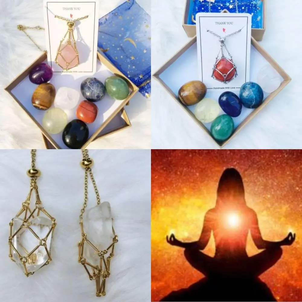 Copper Crystal Holder Cage Necklace Silver Color Interchangeable Crystal Net Metal Necklace Necklace Accessories Natural Stone
Copper Crystal Holder Cage Necklace Silver Color Interchangeable Crystal Net Metal Necklace Necklace Accessories Natural Stone