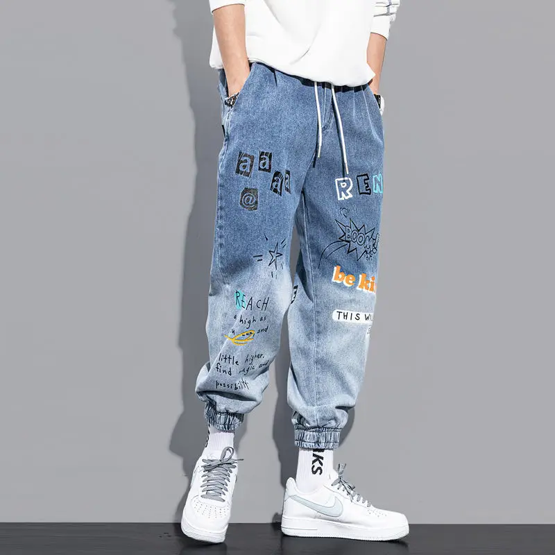 2022 Spring Summer Men's Jeans Cartoon Gradient Ramp Print Loose Harlan Casual Fashion Pants Hip Hop Pant
2022 Spring Summer Men's Jeans Cartoon Gradient Ramp Print Loose Harlan Casual Fashion Pants Hip Hop Pant