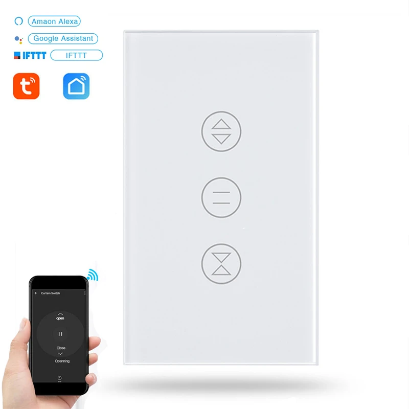Rolling shutter touch switch garage shop door dedicated motor smart switch WIFI network Tuya app remote Alexa Google control
Rolling shutter touch switch garage shop door dedicated motor smart switch WIFI network Tuya app remote Alexa Google control