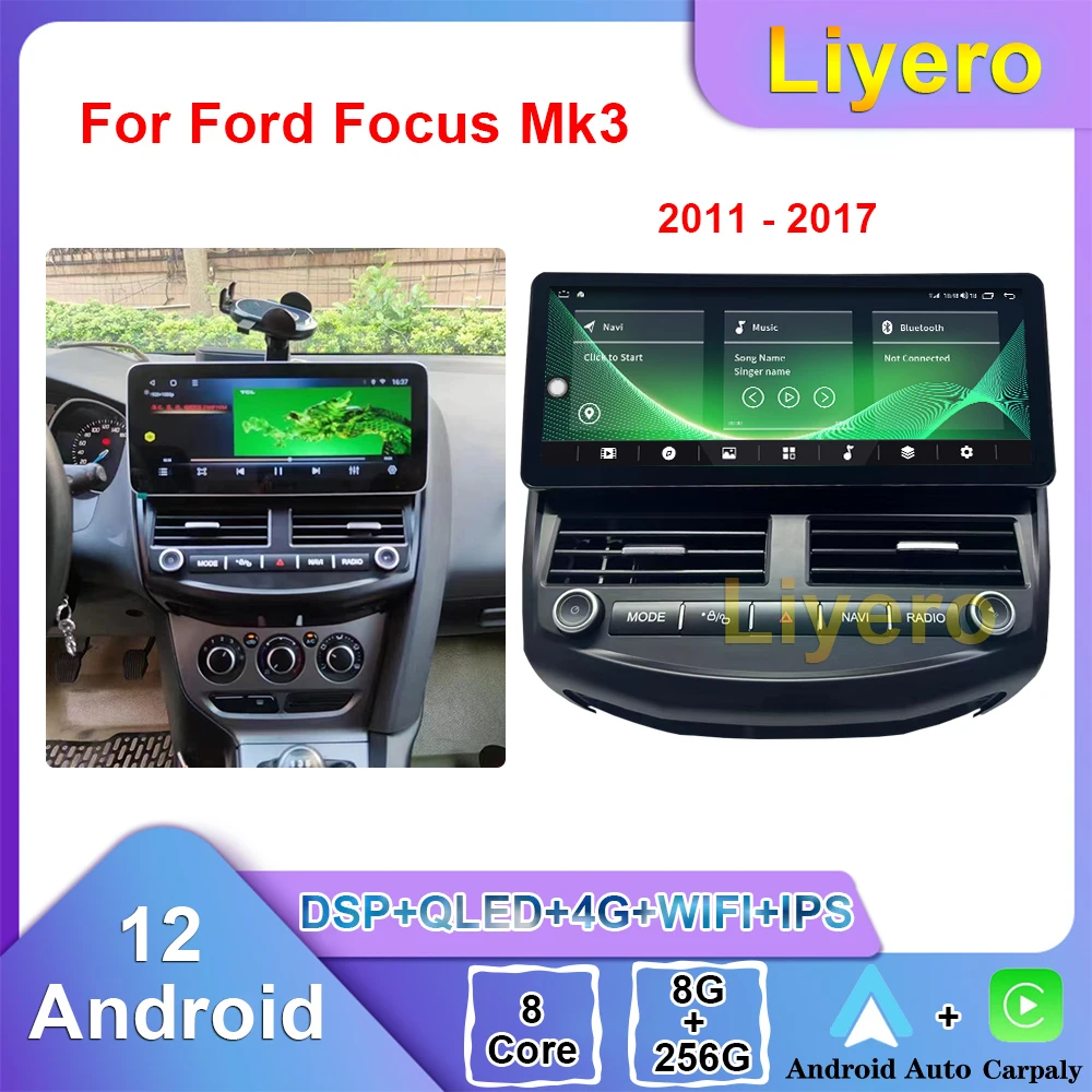 Автомагнитола Liyero для Ford Focus Mk3 2011-2017 CarPlay, Android, авто, DVD, мультимедиа, GPS-навигатор, видеоплеер, стерео, DSP, 5g, Wi-Fi
Автомагнитола Liyero для Ford Focus Mk3 2011-2017 CarPlay, Android, авто, DVD, мультимедиа, GPS-навигатор, видеоплеер, стерео, DSP, 5g, Wi-Fi