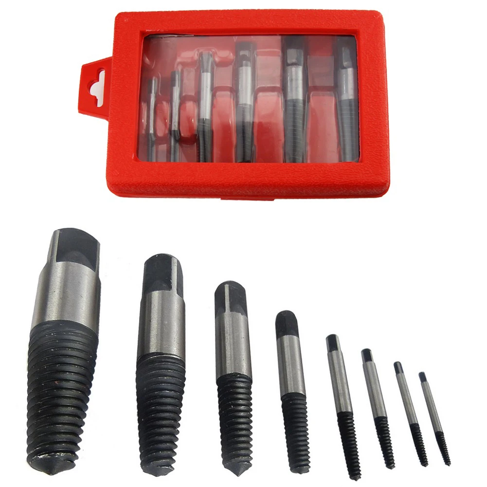 Brand New Screw Extractors Tool 8Pcs Damaged Broken Bolt Remover Easily Take Out High Carbon Steel Screw Extractor
Brand New Screw Extractors Tool 8Pcs Damaged Broken Bolt Remover Easily Take Out High Carbon Steel Screw Extractor