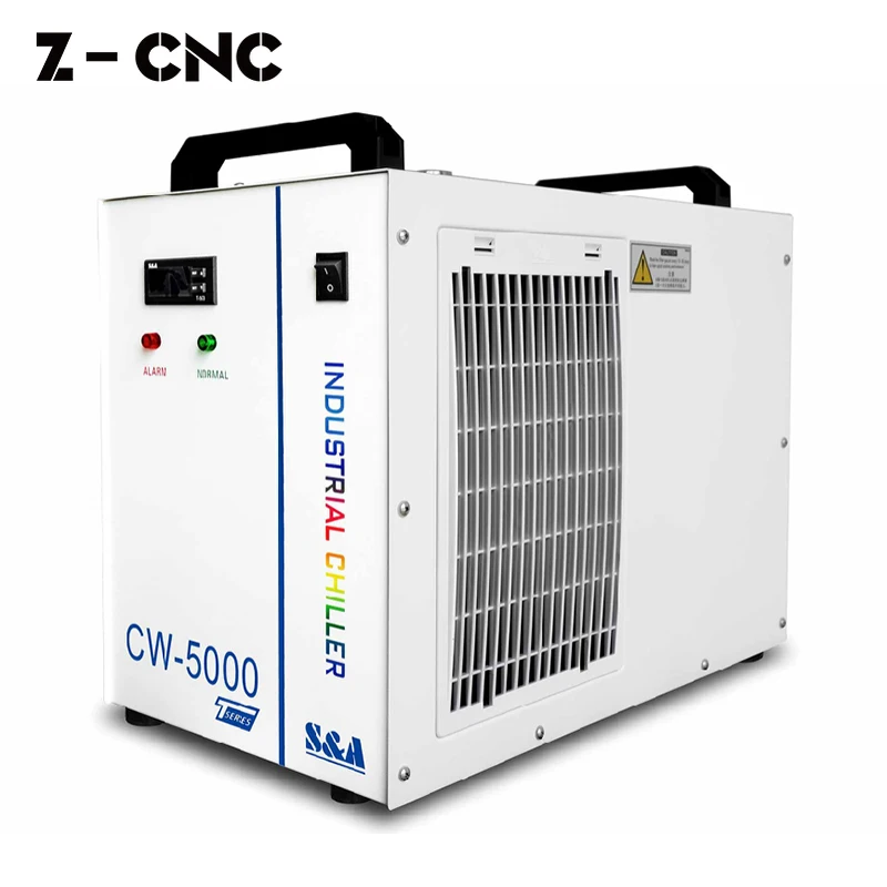 Z-CNC S&A CW5000 Teyu Industrial Water Chiller Laser Cooler CW5000AG CW5000DG CW5000TG for 80-130W Co2 Laser Tube
Z-CNC S&A CW5000 Teyu Industrial Water Chiller Laser Cooler CW5000AG CW5000DG CW5000TG for 80-130W Co2 Laser Tube
