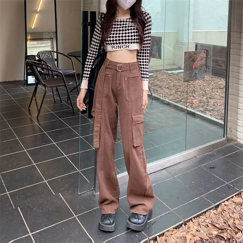 Streetwear Cargo Pants Women Y2K High Waist Flap Wide Leg Trousers Loose Straight Pants Fashion Vintage Casual Pockets Jean
Streetwear Cargo Pants Women Y2K High Waist Flap Wide Leg Trousers Loose Straight Pants Fashion Vintage Casual Pockets Jean