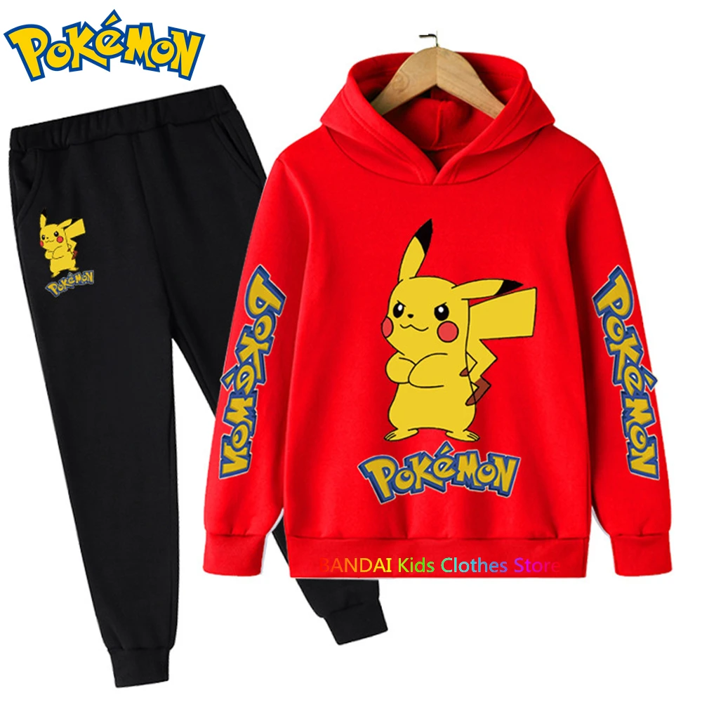 3-14Y Kids Baby Boy Clothes Pokemon Print Sets 2Pcs Long Sleeve Pikachu Hoodies+Pants Child Boy Cartoon Stree Wear Outfits 2023
3-14Y Kids Baby Boy Clothes Pokemon Print Sets 2Pcs Long Sleeve Pikachu Hoodies+Pants Child Boy Cartoon Stree Wear Outfits 2023
