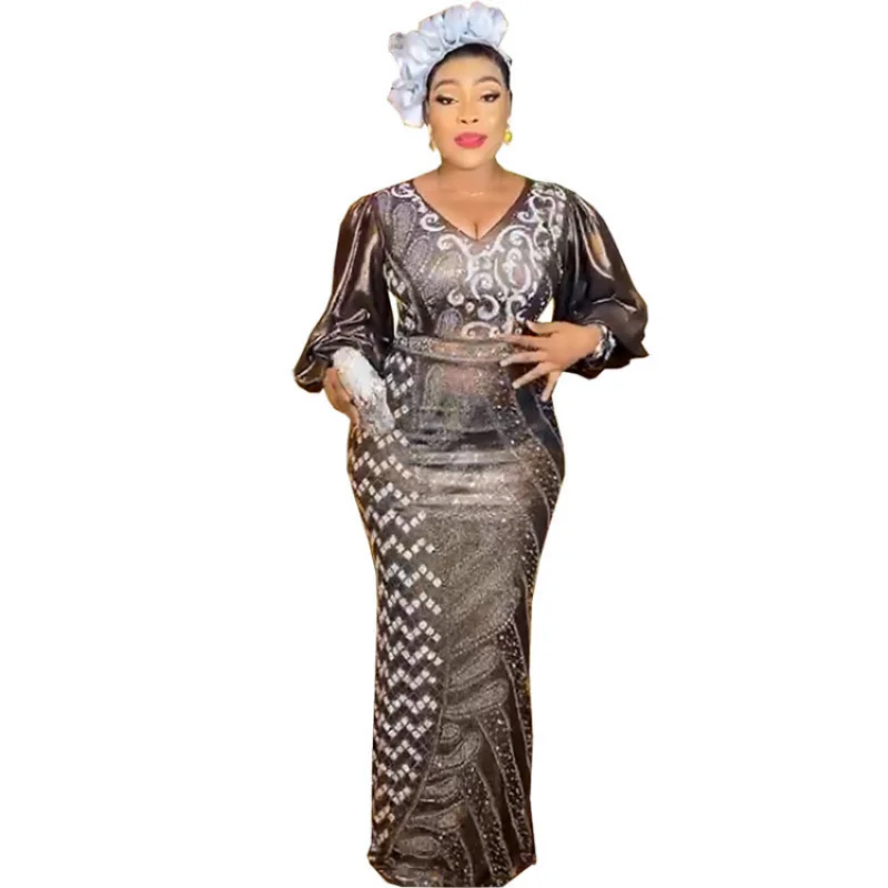 African Long Mermaid Dress Women V Neck Ruched Splice Long Sleeve Robes Fashion New Sexy Elegant Velvet African Maxi Dress Gown
African Long Mermaid Dress Women V Neck Ruched Splice Long Sleeve Robes Fashion New Sexy Elegant Velvet African Maxi Dress Gown