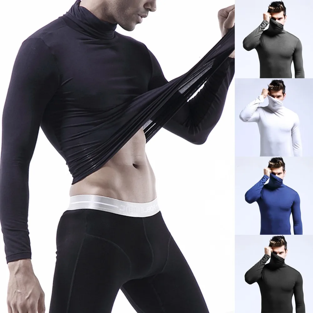 Men's Winter Warm Long Sleeve Bottoming Shirt Turtleneck Thermal Underwear Tops Men Mock Neck Basic T-shirt Blouse Pullover A50
Men's Winter Warm Long Sleeve Bottoming Shirt Turtleneck Thermal Underwear Tops Men Mock Neck Basic T-shirt Blouse Pullover A50