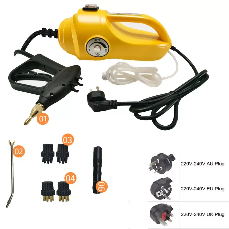 2600W Mobile Cleaning Machine Steam Cleaner High Pressure Steam Cleaner Kitchen Range Hood Air Conditioner Cleaning Tools
2600W Mobile Cleaning Machine Steam Cleaner High Pressure Steam Cleaner Kitchen Range Hood Air Conditioner Cleaning Tools