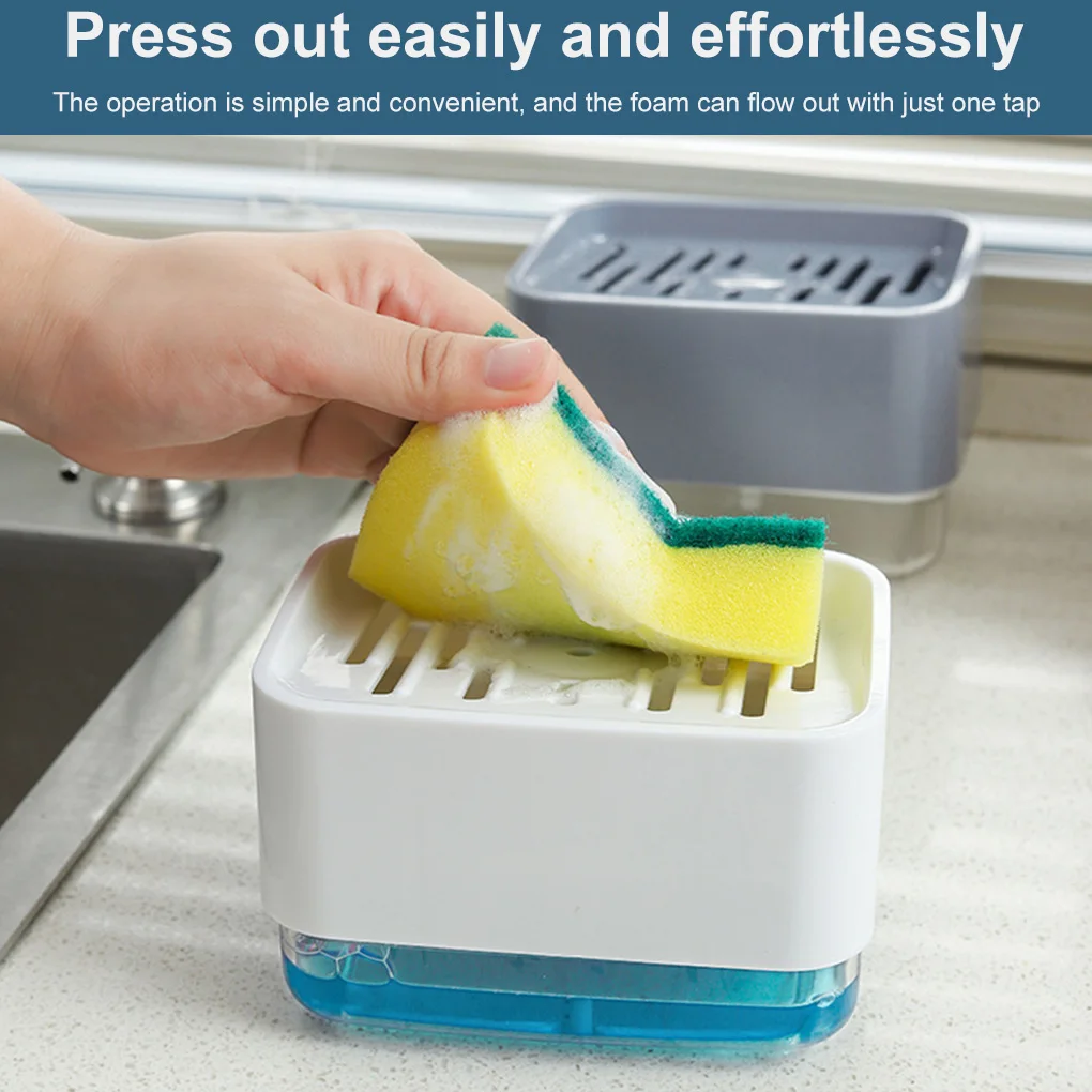 Soap Pump Dispenser Box Kitchen Dish Liquid Soap Press Box Sponge Holder Home Cleaner Container Soap Dispenser Automatic
Soap Pump Dispenser Box Kitchen Dish Liquid Soap Press Box Sponge Holder Home Cleaner Container Soap Dispenser Automatic