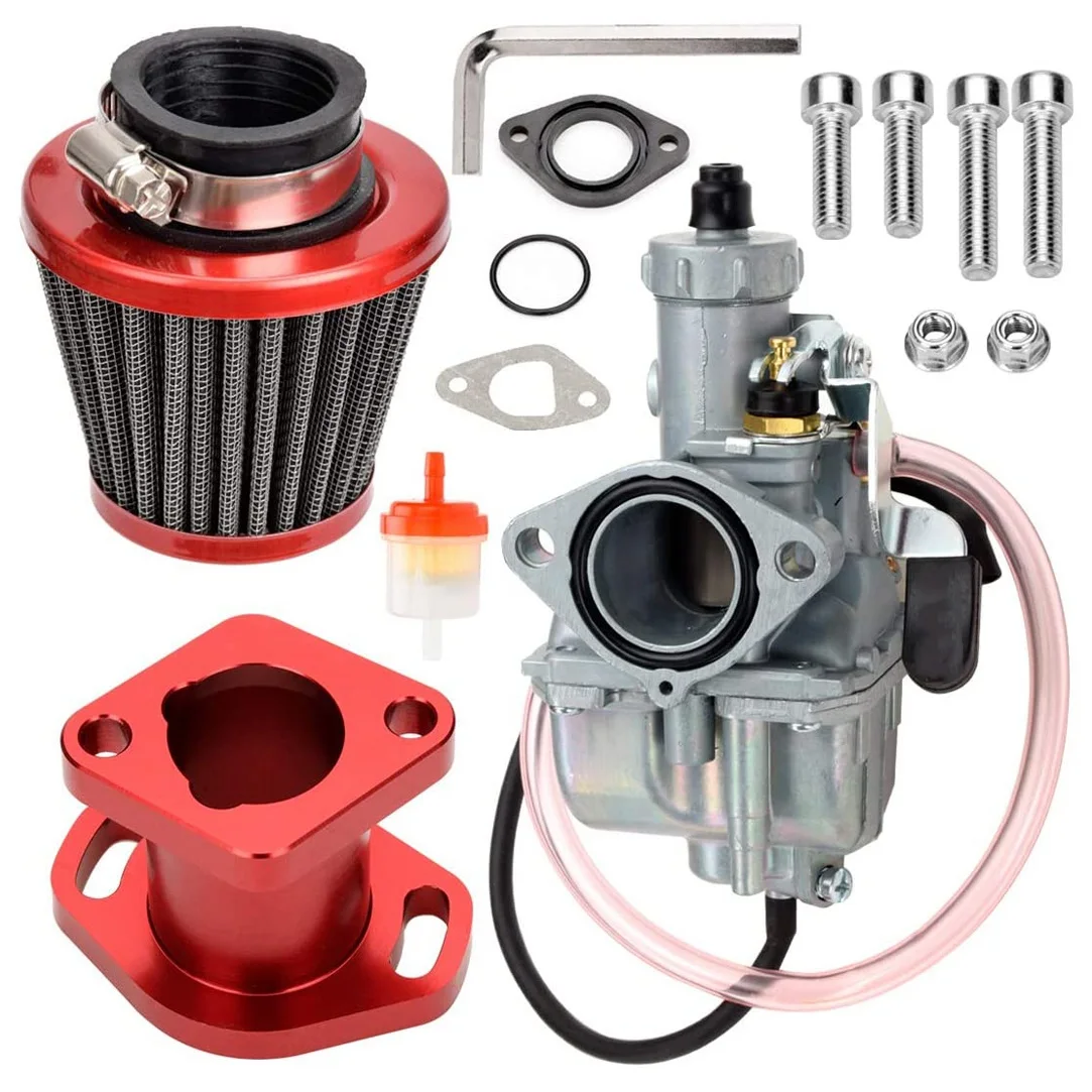 Carburetor Carb Air Filter Kit Adapt for VM22 212Cc GX200 6.5Hp Engine 196Cc CT200U KT196 Moto Mini Bike-Red
Carburetor Carb Air Filter Kit Adapt for VM22 212Cc GX200 6.5Hp Engine 196Cc CT200U KT196 Moto Mini Bike-Red