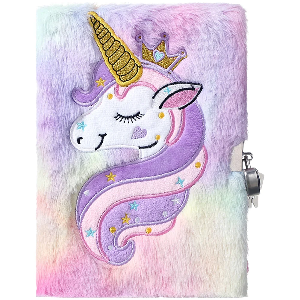 Diary Lock Girls Key Kids Cartoon Unicorn Cover Notebook Lovely Plush Notepad Gift
Diary Lock Girls Key Kids Cartoon Unicorn Cover Notebook Lovely Plush Notepad Gift