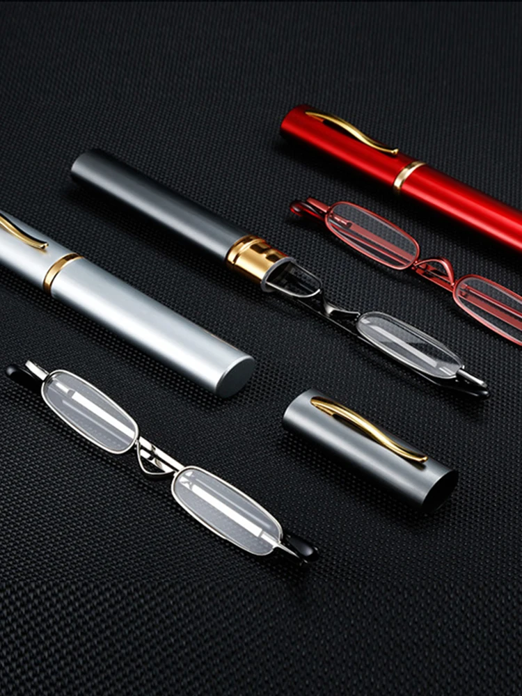 Unisex Mini Portable Metal Frame Reading Glasses With Metal Case Hot Slim Presbyopia Eyeglasses Vision Care Reader Spectacles 
Unisex Mini Portable Metal Frame Reading Glasses With Metal Case Hot Slim Presbyopia Eyeglasses Vision Care Reader Spectacles