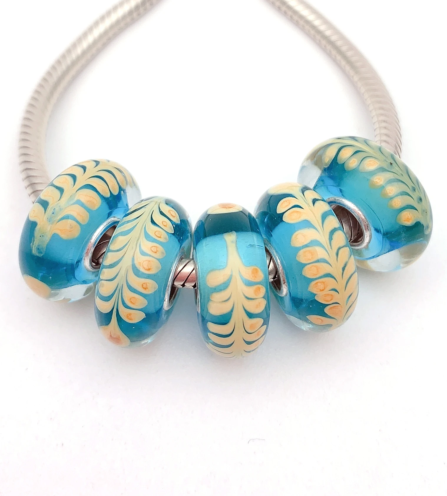 YG279 5X 100% Authenticity S925 Sterling Silver Beads Murano Glassbeads NEW Fit European Charms Bracelet Diy Jewelry Lampwork
YG279 5X 100% Authenticity S925 Sterling Silver Beads Murano Glassbeads NEW Fit European Charms Bracelet Diy Jewelry Lampwork