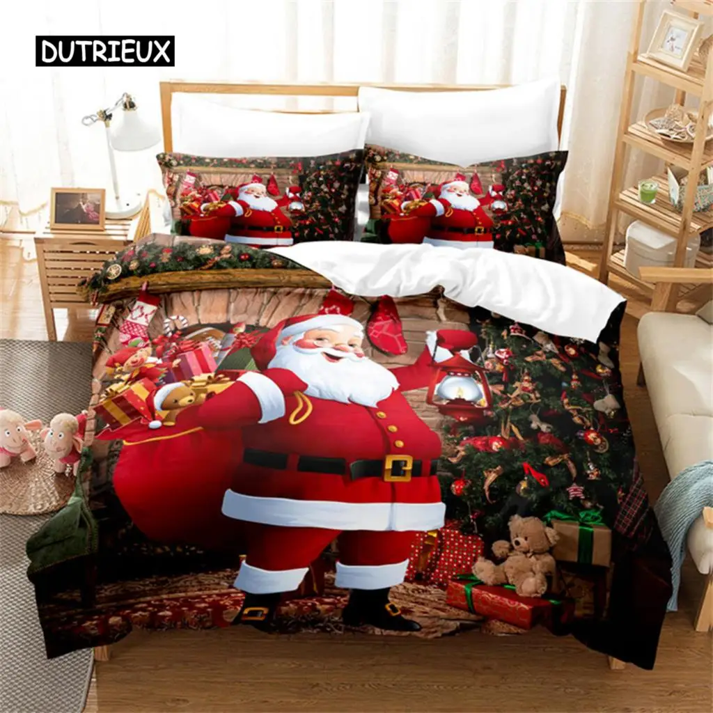 Merry Christmas Duvet Cover Santa Claus Snowman Red Bedding Set Happy New Year Xmas Festival Gifts for Women Men Children Decor
Merry Christmas Duvet Cover Santa Claus Snowman Red Bedding Set Happy New Year Xmas Festival Gifts for Women Men Children Decor