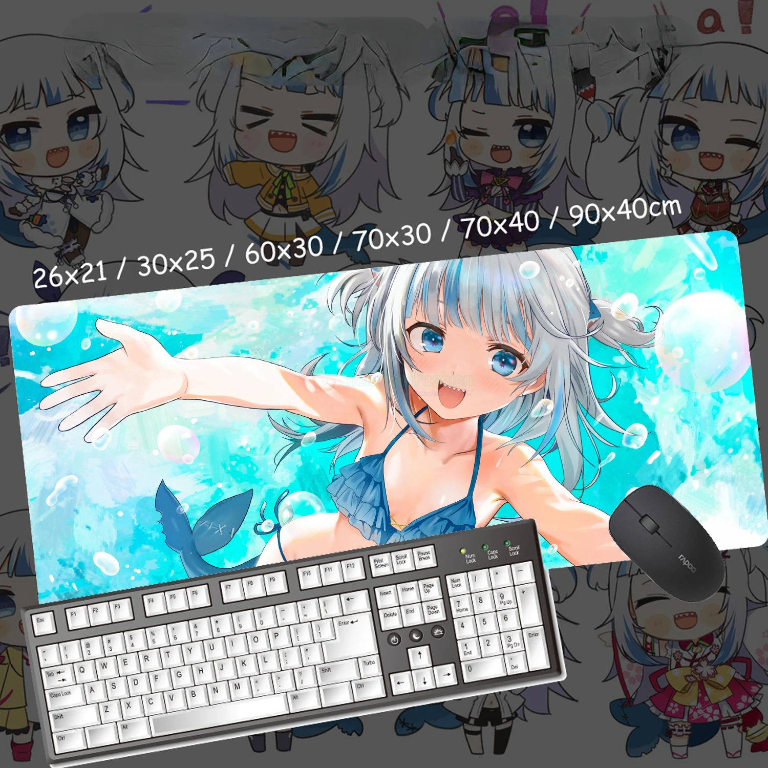 Аниме индивидуальный дизайн XXL коврик для мыши Hololive Vtuber Gawr Gura Gamer сексуальный большой Настольный коврик для девочек компьютерные игровые аксессуары
Аниме индивидуальный дизайн XXL коврик для мыши Hololive Vtuber Gawr Gura Gamer сексуальный большой Настольный коврик для девочек компьютерные игровые аксессуары