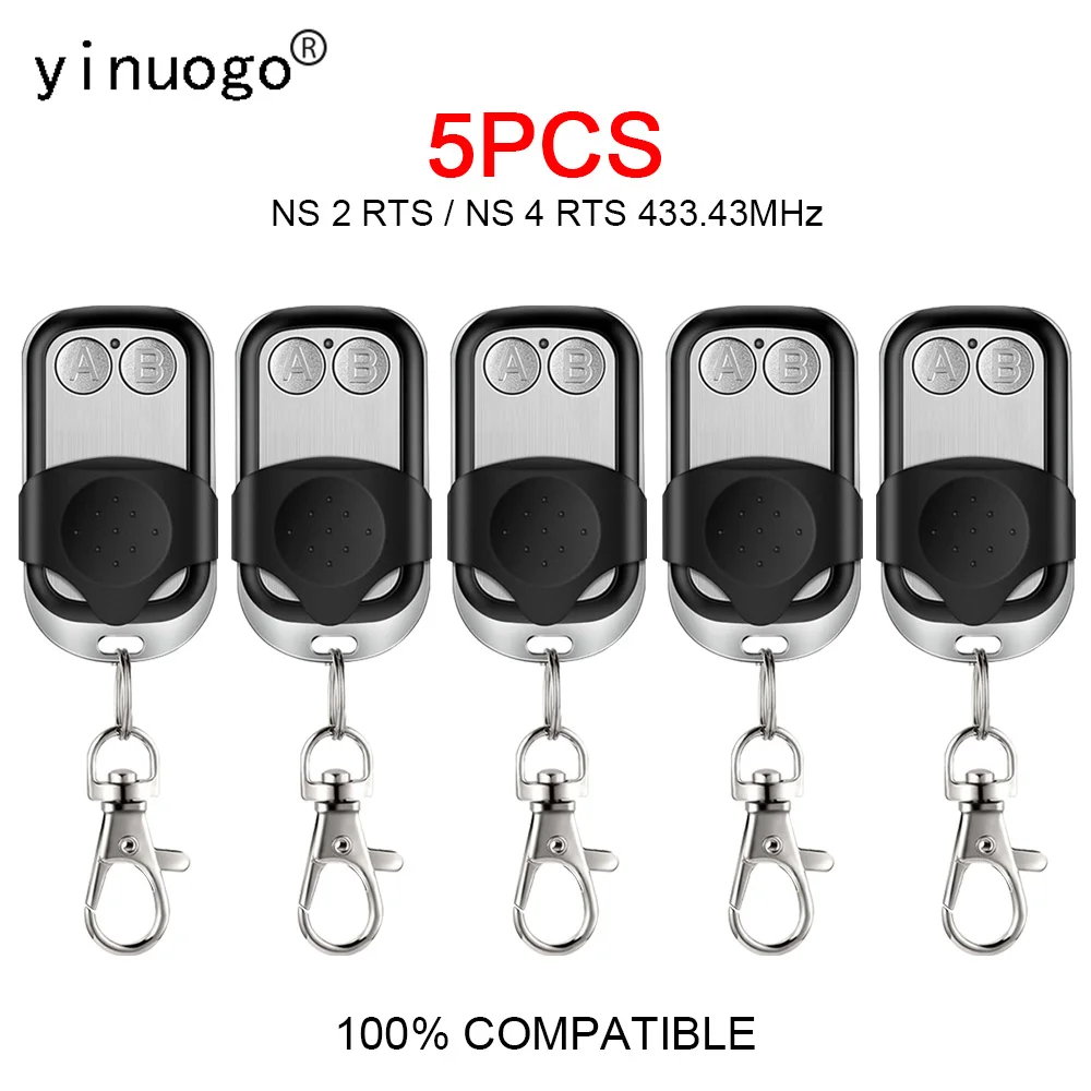 5 шт. для SOMFY KEYTIS NS2 RTS/NS4 RTS пульт дистанционного управления для гаражных ворот 1841026 433,42 МГц TR2 5009205C/TR4 5012018C00 ворота пульт дистанционного управления для гаража
5 шт. для SOMFY KEYTIS NS2 RTS/NS4 RTS пульт дистанционного управления для гаражных ворот 1841026 433,42 МГц TR2 5009205C/TR4 5012018C00 ворота пульт дистанционного управления для гаража
