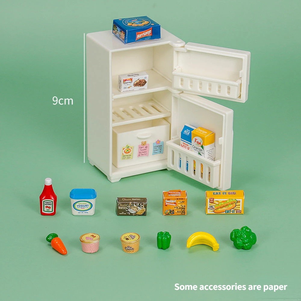Miniature Dollhouse Furniture Cute Kitchen Home Fridge 1:12 Kawaii Home Decor DIY Accessories Mini Decorations of Desktop Toys
Miniature Dollhouse Furniture Cute Kitchen Home Fridge 1:12 Kawaii Home Decor DIY Accessories Mini Decorations of Desktop Toys