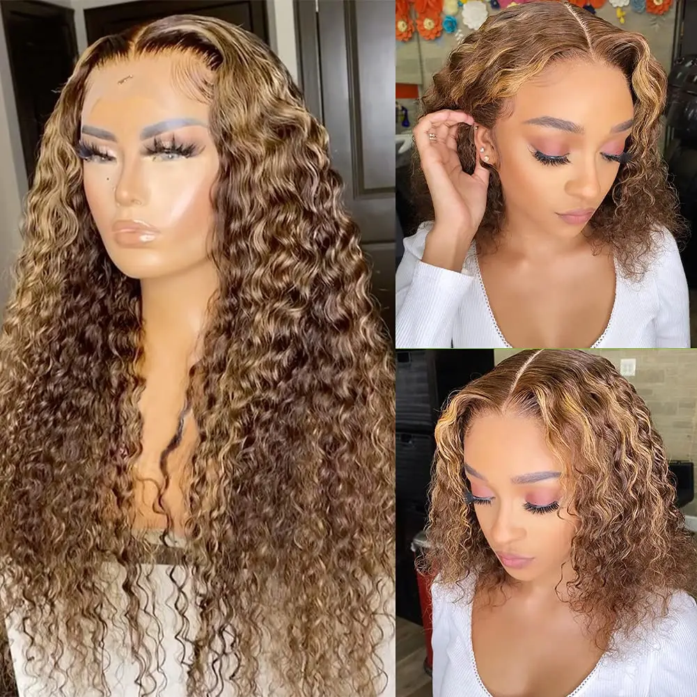 30 32 Inch Highlight Deep Wave Wig HD Transparent Lace Frontal Wig Ombre Curly Lace Front Human Hair Wigs Deep Wave Frontal Wig
30 32 Inch Highlight Deep Wave Wig HD Transparent Lace Frontal Wig Ombre Curly Lace Front Human Hair Wigs Deep Wave Frontal Wig