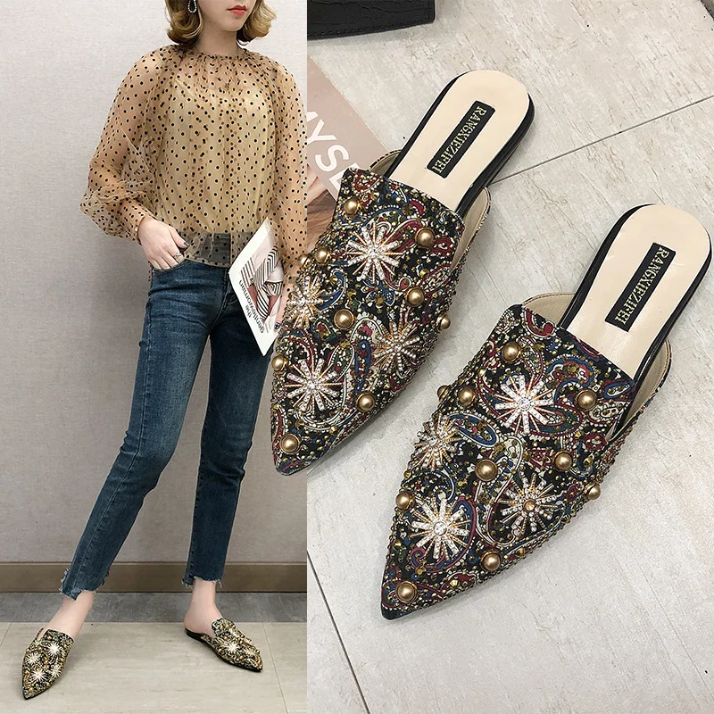 Maogu Women Mules Ladies Summer Sandals Flat Slippers Women Shoes Low Heels Casual Shoe Woman Flip Flops Spring 2023 Luxury 40
Maogu Women Mules Ladies Summer Sandals Flat Slippers Women Shoes Low Heels Casual Shoe Woman Flip Flops Spring 2023 Luxury 40