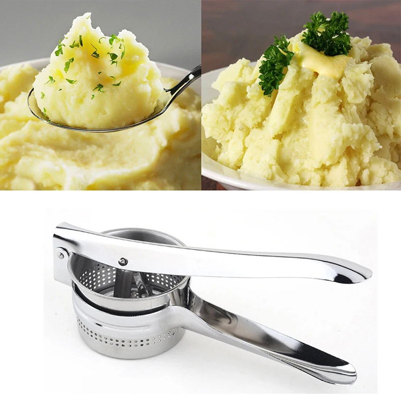 Potato Mashers Ricers Kitchen Cooking Tools Stainless Steel Pressure Mud Puree Vegetable Fruit Press Maker Garlic Presser
Potato Mashers Ricers Kitchen Cooking Tools Stainless Steel Pressure Mud Puree Vegetable Fruit Press Maker Garlic Presser