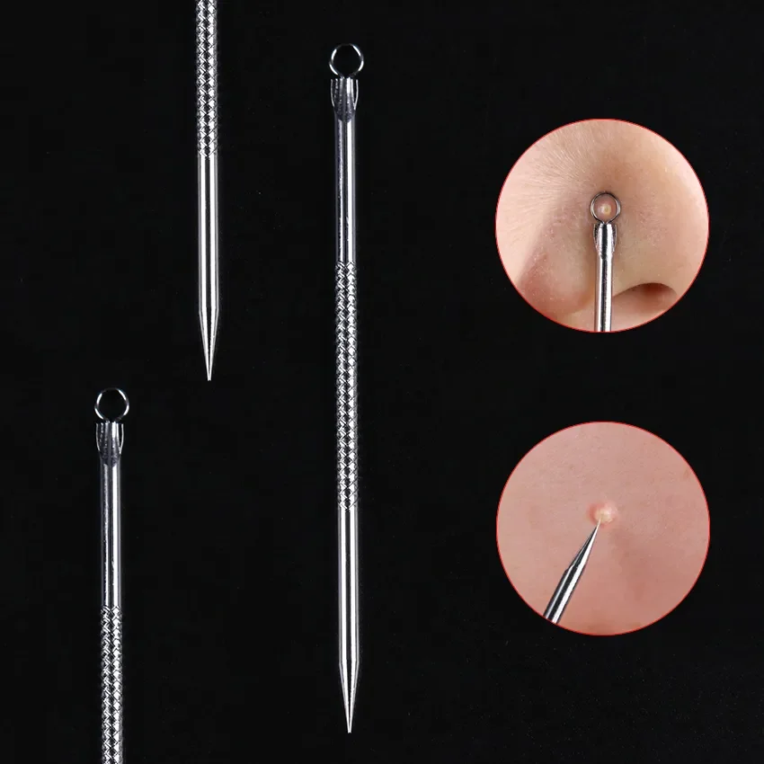 80mm Silver Blackhead Comedone Acne Pimple Blemish Extractor Remover Stainless Needles Remove Pore Cleaner Care Beauty Tools
80mm Silver Blackhead Comedone Acne Pimple Blemish Extractor Remover Stainless Needles Remove Pore Cleaner Care Beauty Tools