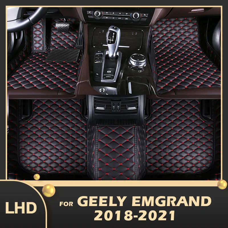 

Автомобильные напольные коврики для Geely Emgrand 2018 2019 2020 2021, индивидуальные автомобильные накладки на ножки, аксессуары для интерьера