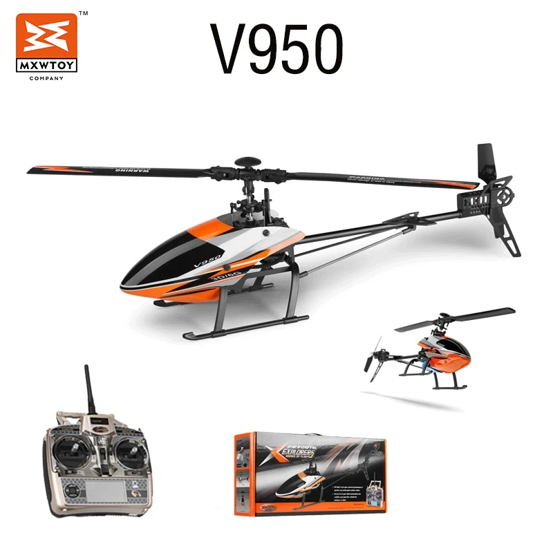 WLtoys V950 RC Helicopter RTF 2.4G 6CH 3D 6G Rc Plane Brushless Motor Flybarless Remote Control Airplane Toys For Boys
WLtoys V950 RC Helicopter RTF 2.4G 6CH 3D 6G Rc Plane Brushless Motor Flybarless Remote Control Airplane Toys For Boys