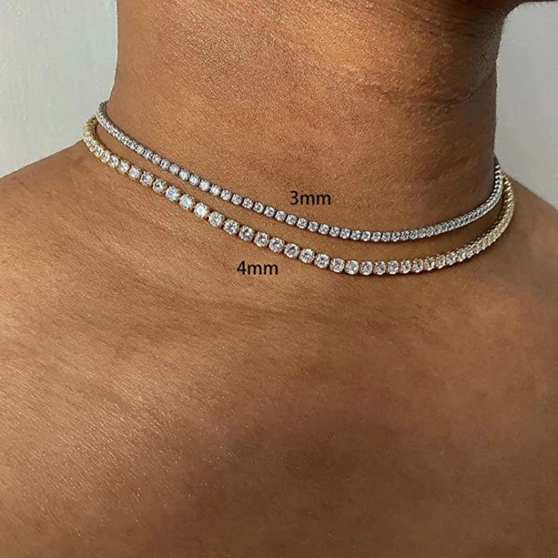 Модное ожерелье-чокер Ailodo для женщин украшение в стиле хип-хоп с кубическим