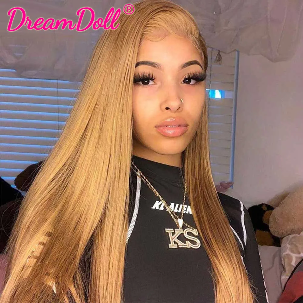 13x6 5x5 27# Honey Blonde Colored Human Hair Wigs Raw Indian Straight HD Lace Front Closure Human Hair Wigs HD Lace Frontal Wigs
13x6 5x5 27# Honey Blonde Colored Human Hair Wigs Raw Indian Straight HD Lace Front Closure Human Hair Wigs HD Lace Frontal Wigs