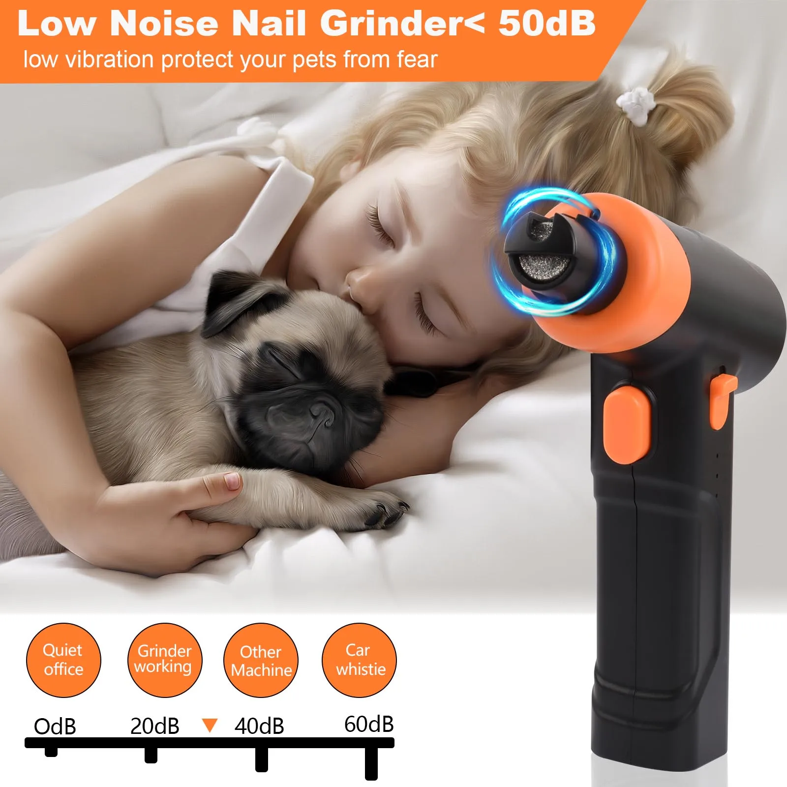 Professionals Dog Electric Nail Clippers Set LED USB Rechargeable 3 Grinding Ports Ultra-quiet Dog Grooming and Care Trimmer
Professionals Dog Electric Nail Clippers Set LED USB Rechargeable 3 Grinding Ports Ultra-quiet Dog Grooming and Care Trimmer