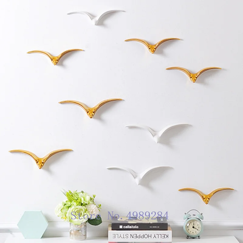 European Ceramics Pendant Three-dimensional Little Bird Background Wall Decoration Wild Goose Seagull Golden Wall Decoration
European Ceramics Pendant Three-dimensional Little Bird Background Wall Decoration Wild Goose Seagull Golden Wall Decoration