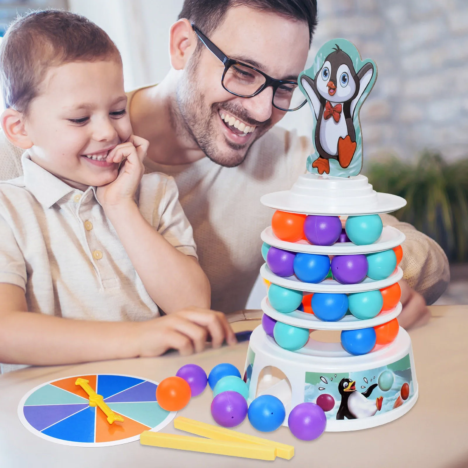 Board Ski Multiplayer Track Parent-Child Penguin Game Interactive Game Ball Education Sensory Bottle Sensory for Kids 5-7
Board Ski Multiplayer Track Parent-Child Penguin Game Interactive Game Ball Education Sensory Bottle Sensory for Kids 5-7