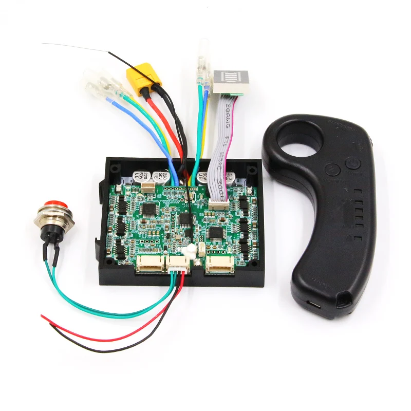 

compact size board w/ case NEW version transmitter esk8 e-skateboad longboard 24V 29.4V 36V dual motor drive controller ESC