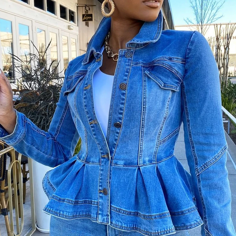 Jeans Jackets Coats Women 2021 Short Casual Denim Coat 2021 New Autumn Long Sleeve Street Fashion Casual Women Coat Denim Jacket
Jeans Jackets Coats Women 2021 Short Casual Denim Coat 2021 New Autumn Long Sleeve Street Fashion Casual Women Coat Denim Jacket