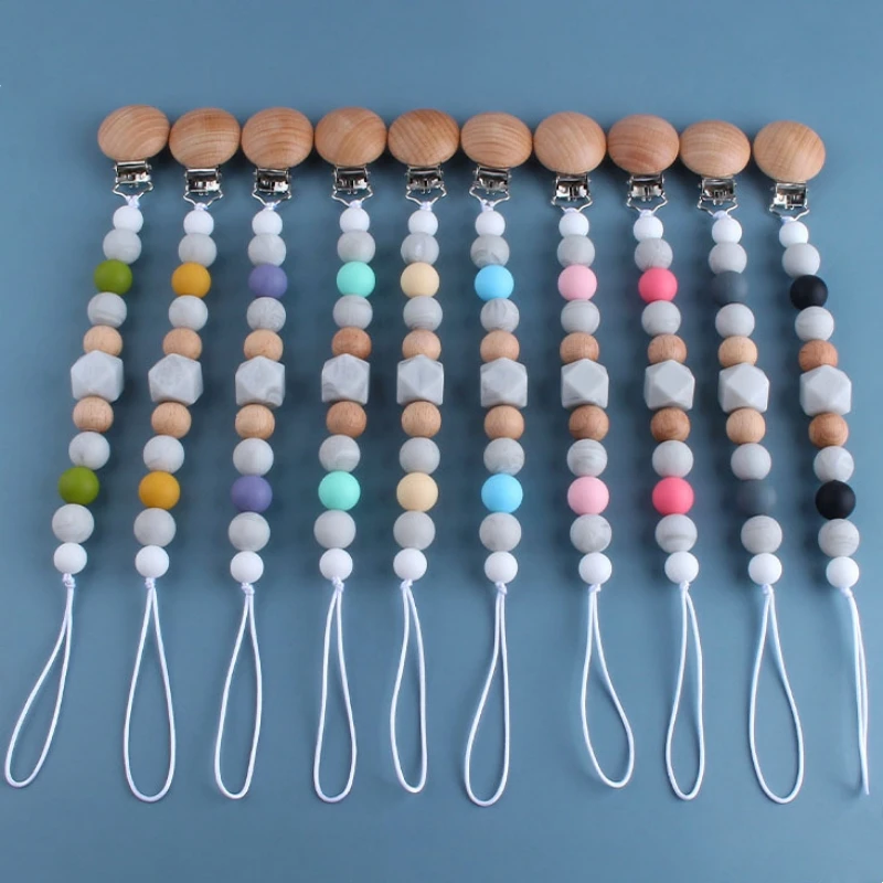 Safety Wooden Teether Baby Infant Toddler Dummy Pacifier Silicone Soother Nipple Clip Chain Holder Strap Baby Chew Toy Teether
Safety Wooden Teether Baby Infant Toddler Dummy Pacifier Silicone Soother Nipple Clip Chain Holder Strap Baby Chew Toy Teether