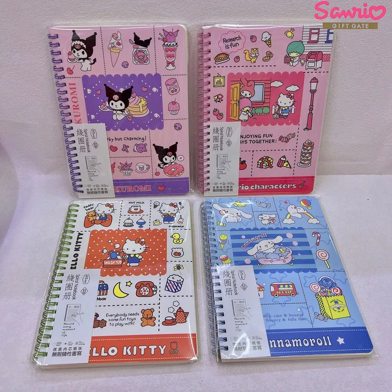8pcs Sanrio Notebook Hello Kitty Cinnamoroll Cartoon Portable Coil A5 Notebook School Supplies Gifts For Kids Kawaii Stationery
8pcs Sanrio Notebook Hello Kitty Cinnamoroll Cartoon Portable Coil A5 Notebook School Supplies Gifts For Kids Kawaii Stationery
