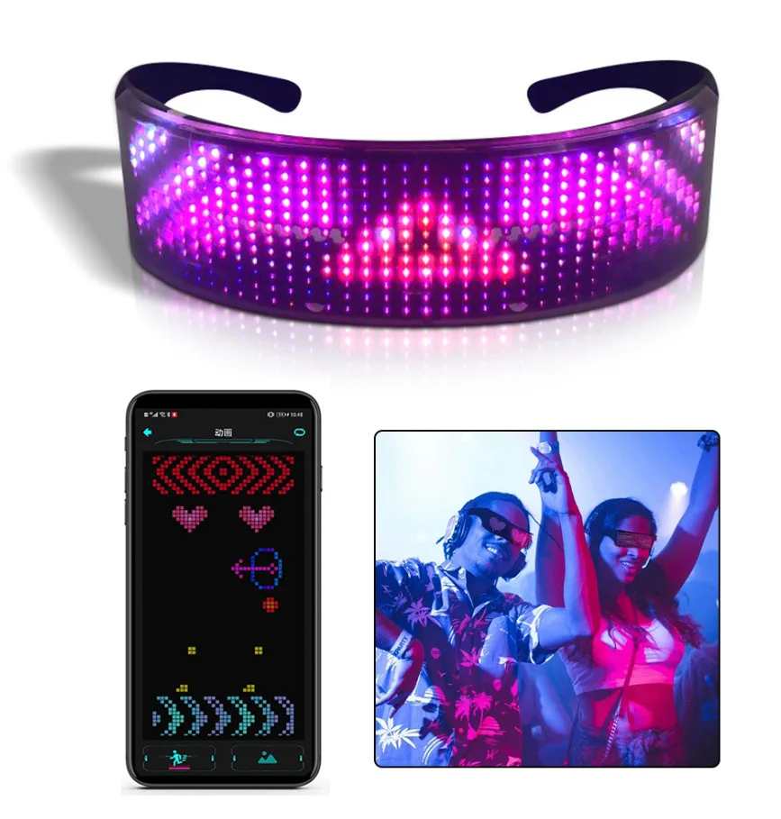 LED Luminous Glasses Futuristic Electronic Visor Glasses Light Up Glasses Prop For Halloween Festival Decoration Bar Performance 
LED Luminous Glasses Futuristic Electronic Visor Glasses Light Up Glasses Prop For Halloween Festival Decoration Bar Performance