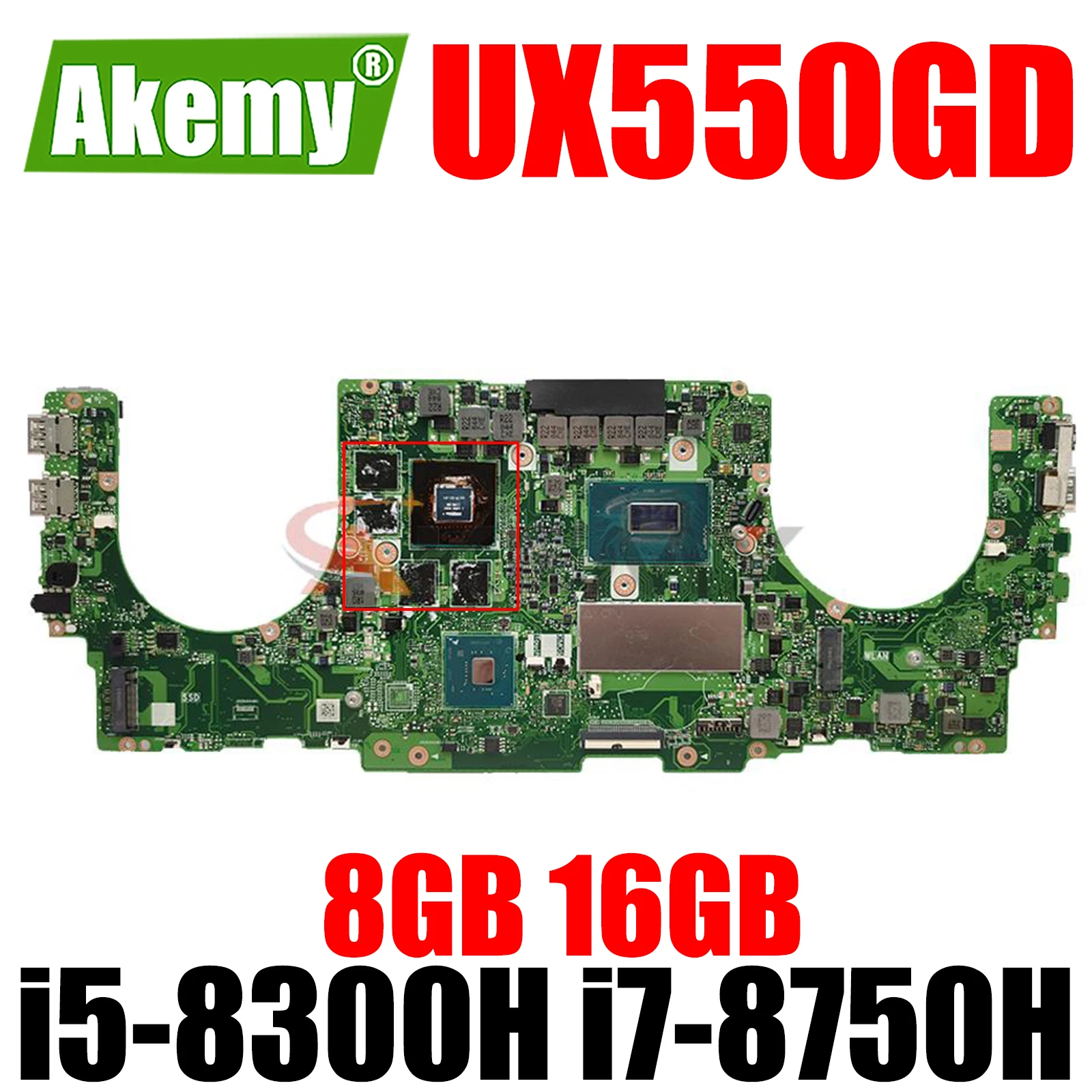 UX550GD GTX1050 i5-8300H i7-8750H CPU 8GB 16GB RAM Mainboard for ASUS ZenBook Pro UX550G UX550GE UX550GD Laptop Motherboard
UX550GD GTX1050 i5-8300H i7-8750H CPU 8GB 16GB RAM Mainboard for ASUS ZenBook Pro UX550G UX550GE UX550GD Laptop Motherboard