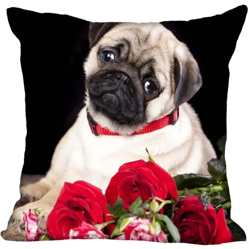 Custom Dogs Pug Puppy Animal Square Pillowcase Custom Zippered Pillow Cover Case 45x45cm
Custom Dogs Pug Puppy Animal Square Pillowcase Custom Zippered Pillow Cover Case 45x45cm