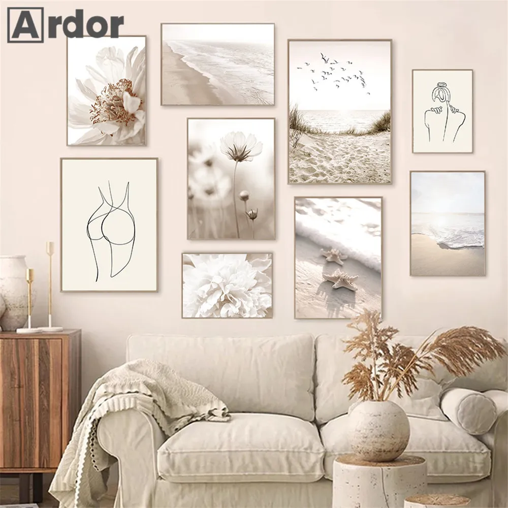 Beach Starfish Birds Wave Canvas Poster Beige Flower Painting Floral Line Woman Wall Art Prints Nordic Wall Pictures Home Decor
Beach Starfish Birds Wave Canvas Poster Beige Flower Painting Floral Line Woman Wall Art Prints Nordic Wall Pictures Home Decor
