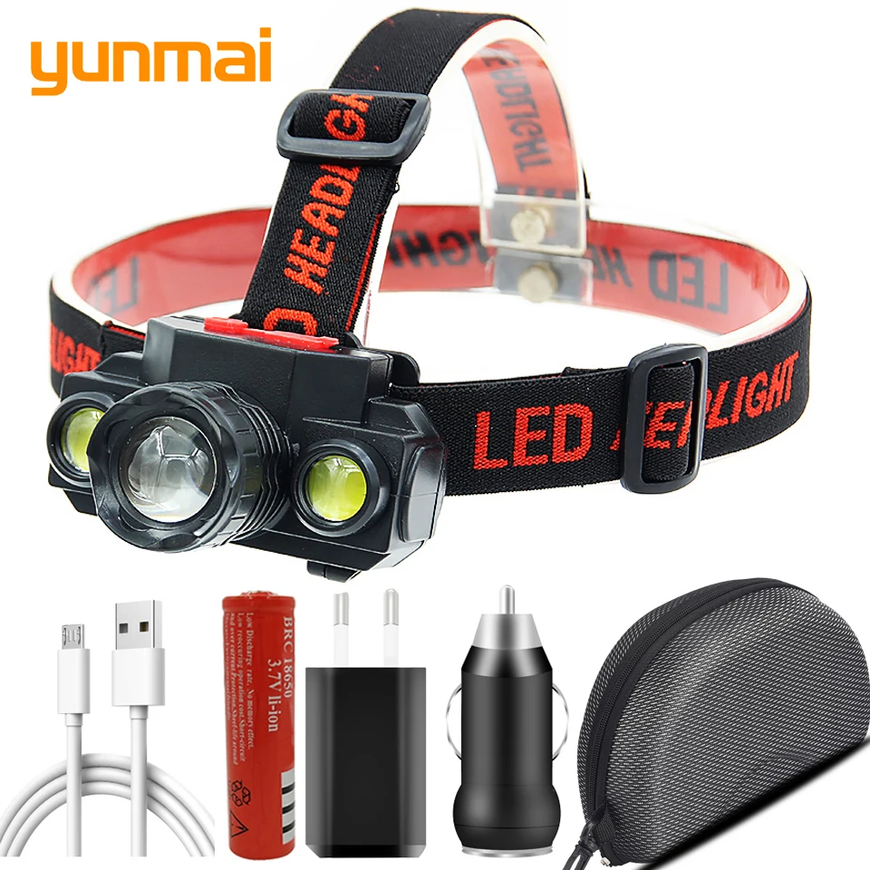 Zoomable COB XP-G Q5 Led Headlight Rechargeable 18650 Battery Headlamp Head Flashlight Lamp Torch Light For Camping Fishing
Zoomable COB XP-G Q5 Led Headlight Rechargeable 18650 Battery Headlamp Head Flashlight Lamp Torch Light For Camping Fishing